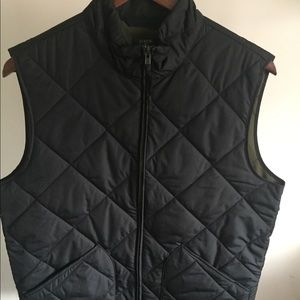 Men’s J. Crew Black Quilted Vest